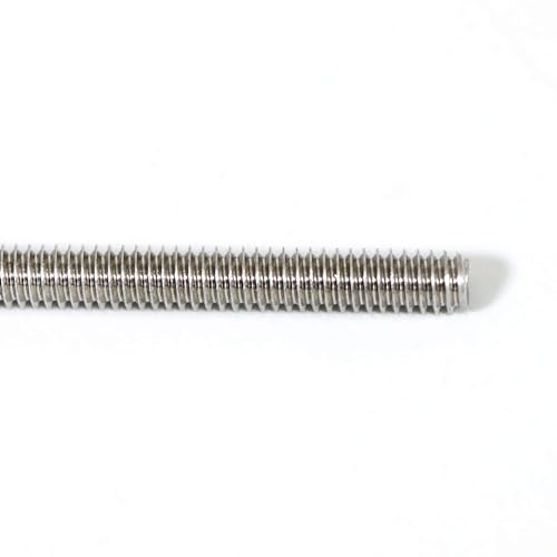 NIDAYE Stainless Steel Fully Threaded Rod, 1/4" -20 Thread Size, 12" Length, Right Hand Threads, 4 Pieces