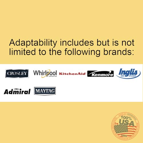 【UPGRADED】 W10359271 Dryer Drum Support Roller Shaft, Right Hand Thread, Replaces for WPW10359271, AP6020388, 3387460, 3399508, 8575324, PS11753707.OEM Standard Size,Ultra Durable.