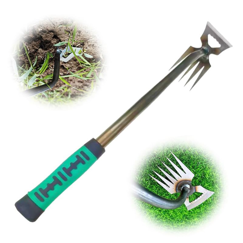 Bysku Upgraded Weed Puller Garden Weed Pulling Tool, 2024 New Weeding Artifact Uprooting Weeding Tool, Premium Manganese Steel Hand Weeder Tool, Manual Multifunctional Weeders Remover