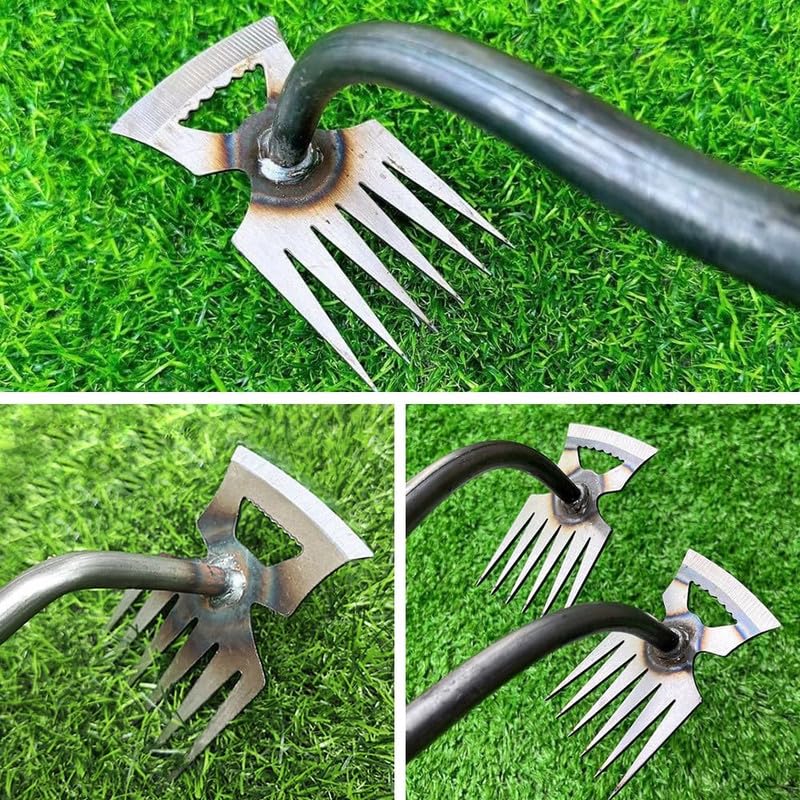 Bysku Upgraded Weed Puller Garden Weed Pulling Tool, 2024 New Weeding Artifact Uprooting Weeding Tool, Premium Manganese Steel Hand Weeder Tool, Manual Multifunctional Weeders Remover