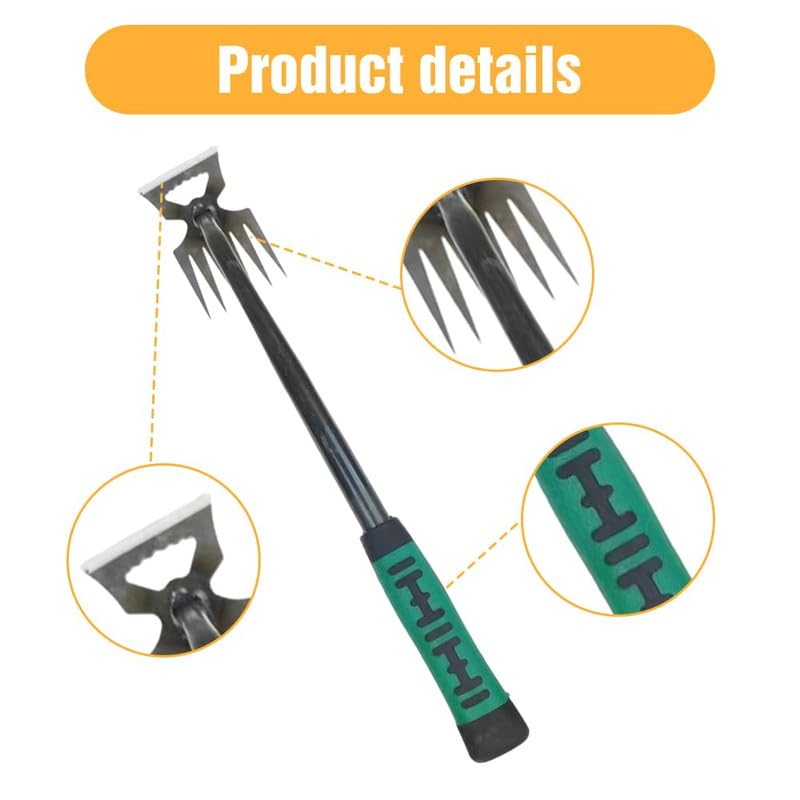 Bysku Upgraded Weed Puller Garden Weed Pulling Tool, 2024 New Weeding Artifact Uprooting Weeding Tool, Premium Manganese Steel Hand Weeder Tool, Manual Multifunctional Weeders Remover