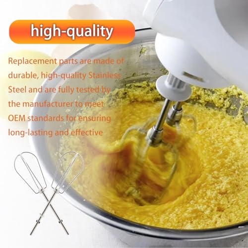 Hand Mixer Beaters Attachments for Kitchenaid Stainless Steel