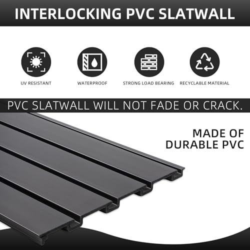 4x8 ft Slatwall Panels Set with Garage Organizer
