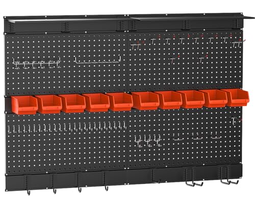 Ultrawall Black Pegboard Organizer for Garage Storage