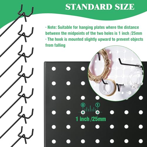 50-Piece Metal Pegboard Hook Assortment Set