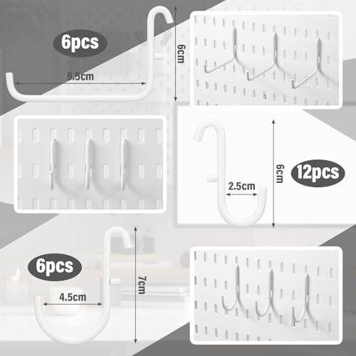 Moxweyeni 24-Piece Pegboard Accessories Organizer Kit