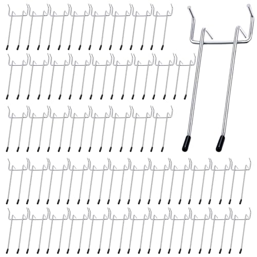 50Pcs 5" Double Arm Pegboard Hooks Set
