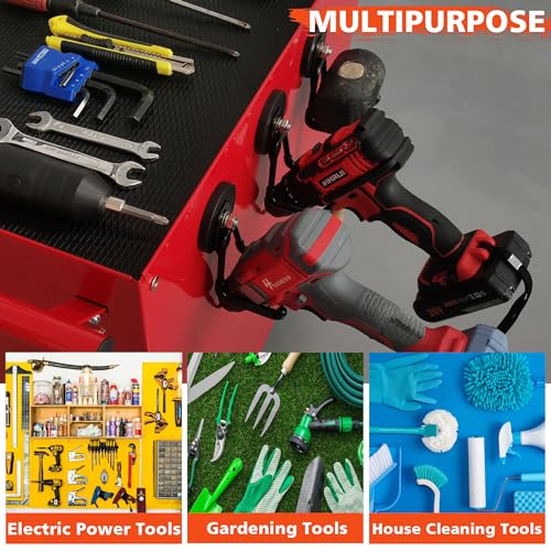 ULIBERMAGNET 4 Pack Heavy Duty Magnetic Garage Hooks