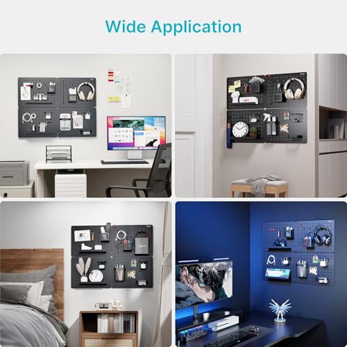 PEGZONE Metal Pegboard Wall Organizer Kit