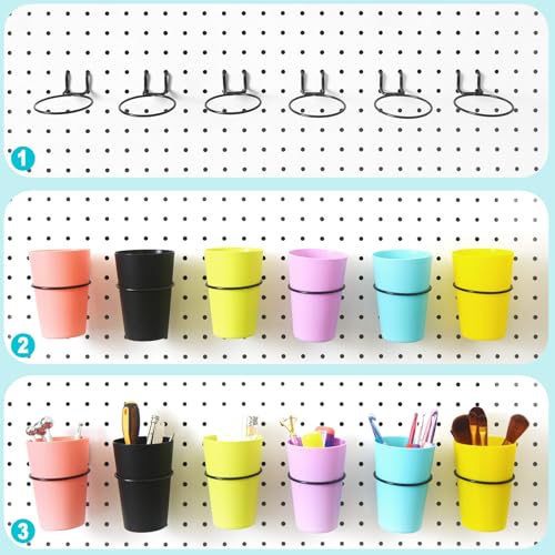 Pegboard Accessories Set with Baskets and Hooks