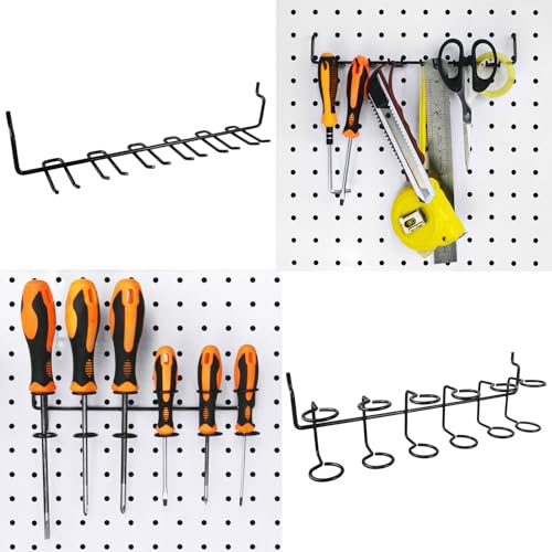 Pegboard Accessories Set with Baskets and Hooks