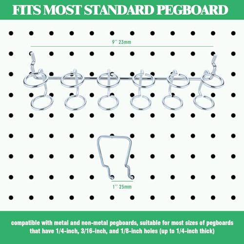 Yauhar 13-Piece Pegboard Tool Organizer Set