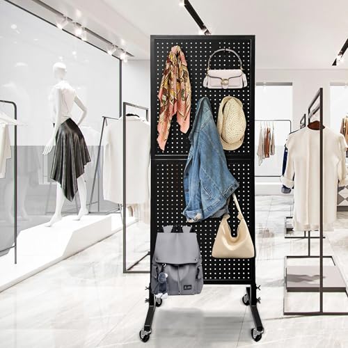 Royxen Metal Pegboard Display with 30 Hooks