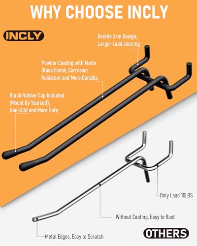 36 Pack Heavy Duty Pegboard Hooks for Organizing
