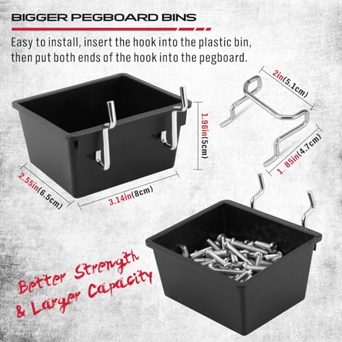 121 Pcs Durable Pegboard Hooks Assortment Tools