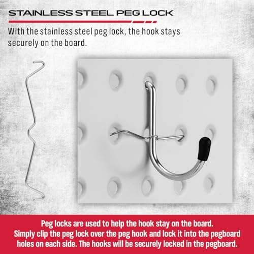121 Pcs Durable Pegboard Hooks Assortment Tools