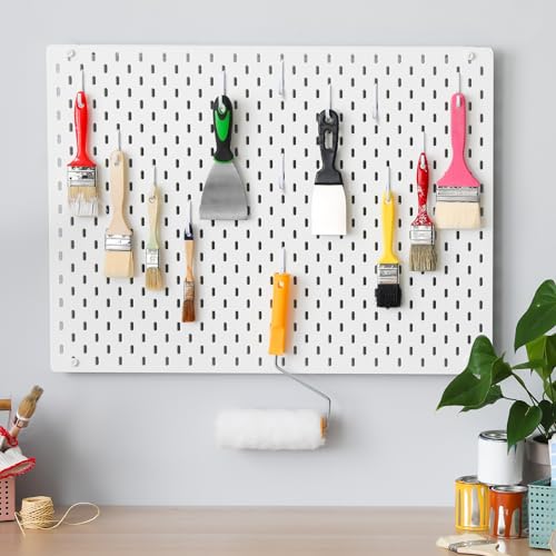 30 Pcs White Pegboard Hooks for Organization