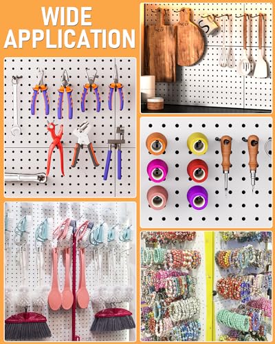 “INCLY 120 Pack Black Pegboard Hooks Set”