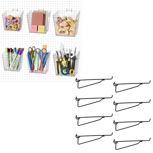 14PC Pegboard Organizer Set with Cups and Brackets