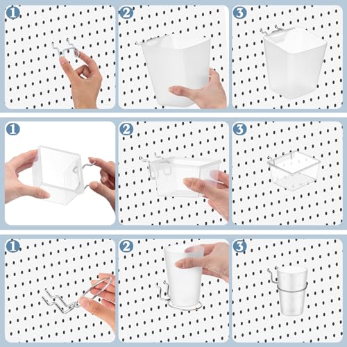 12-Piece Pegboard Organizer Set for Garage and Workshop