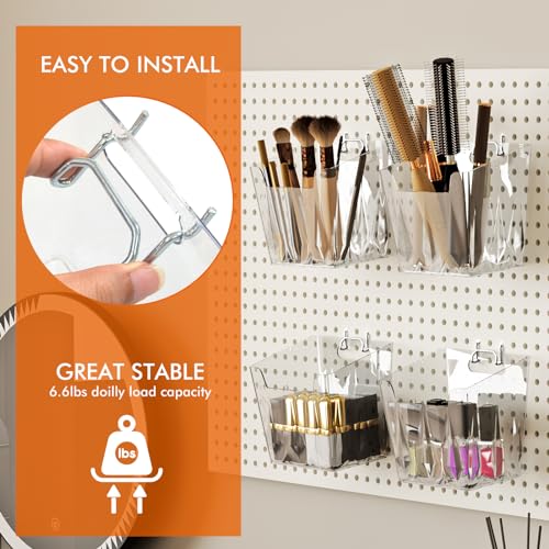 14PC Pegboard Organizer Set with Cups and Brackets