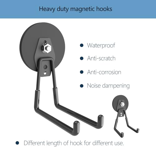 AplysiaTech Heavy Duty Magnetic Hooks - 8 Pack