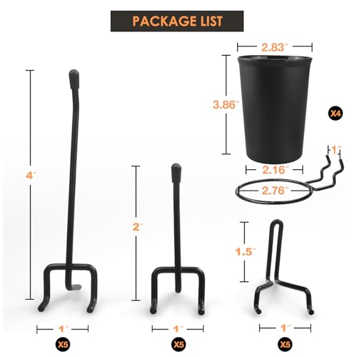 Heavy Duty Pegboard Hooks Organizer - 19 Pieces