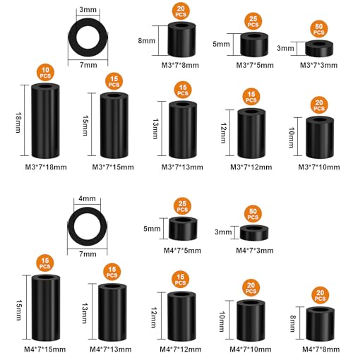330-Piece Black Plastic Electrical Outlet Spacers Kit