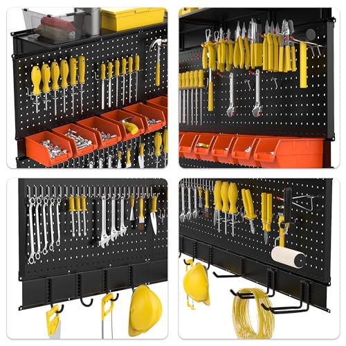 Ultrawall Black Pegboard Organizer for Garage Storage