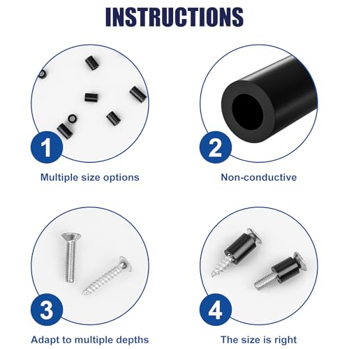 330-Piece Black Plastic Electrical Outlet Spacers Kit