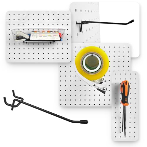 Heavy Duty Pegboard Hooks Organizer - 19 Pieces