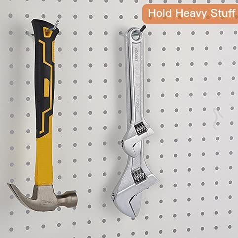 12-Pack Heavy Duty Chrome Pegboard Hooks