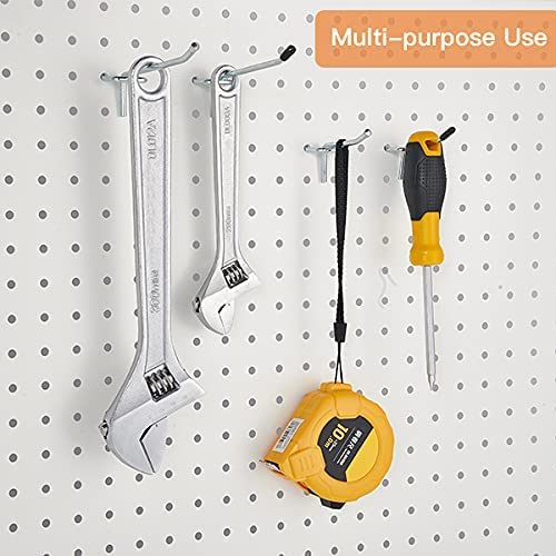 12-Pack Heavy Duty Chrome Pegboard Hooks