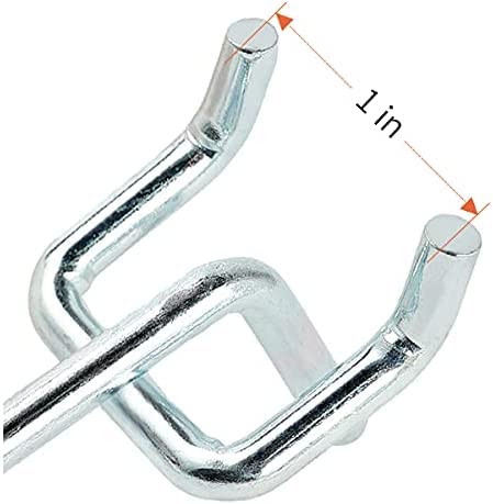 12-Pack Heavy Duty Chrome Pegboard Hooks