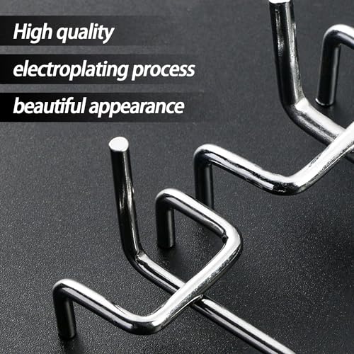 100PCS Heavy Duty Metal Pegboard Hooks Set