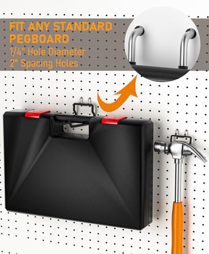 24 Pack Heavy Duty 1/4 Inch Pegboard Hooks