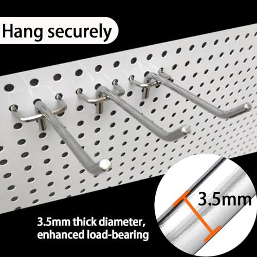 100PCS Heavy Duty Metal Pegboard Hooks Set
