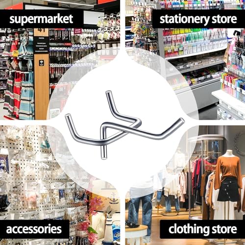100PCS Heavy Duty Metal Pegboard Hooks Set