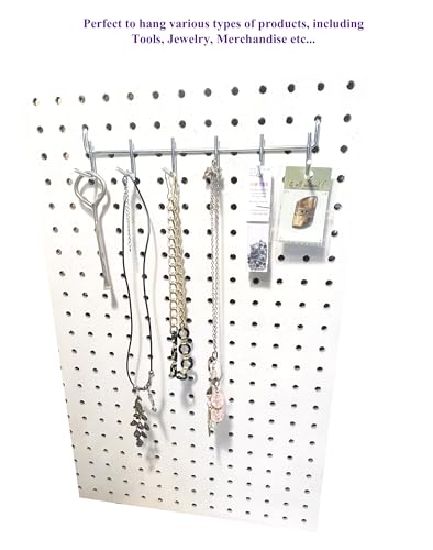 6-in-1 Multi-Tool Metal Pegboard Hooks - 2 Pack