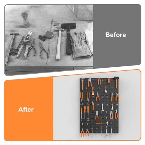 96PCS Metal Pegboard Kit with Hooks for Tools