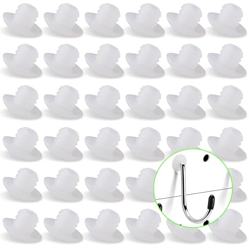 Pegboard Hook Locks, Peg Board Plugs, for Stopping Hooks from Falling Off, 120PCS, Translucent