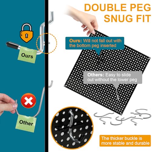 286PCS Pegboard Accessories Organizer Kit with Hooks