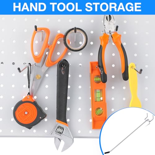 100 Pcs Metal Pegboard Hooks for Organizing