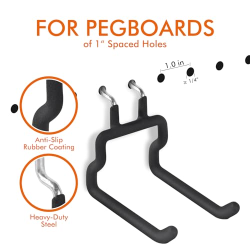 Heavy Duty Pegboard Hooks - 10 Pack Accessories