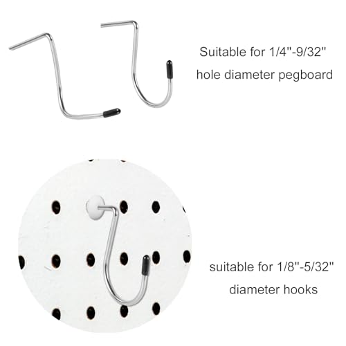 180 pcs Pegboard Hook Locks for Tool Organization