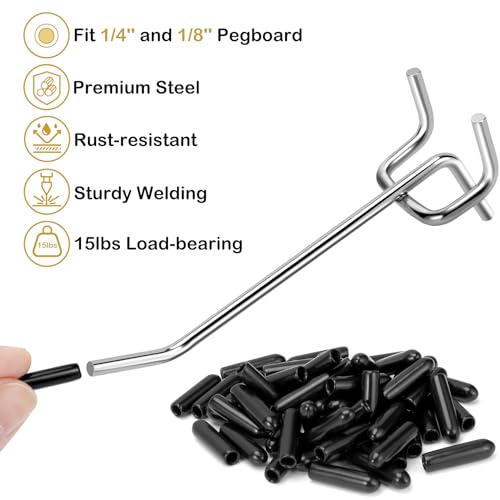 KaKaPops 26-Pack 4" Pegboard Hooks Set