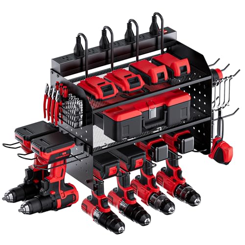 TRZZ Power Tool Organizer with Charging Station, 3-Layer