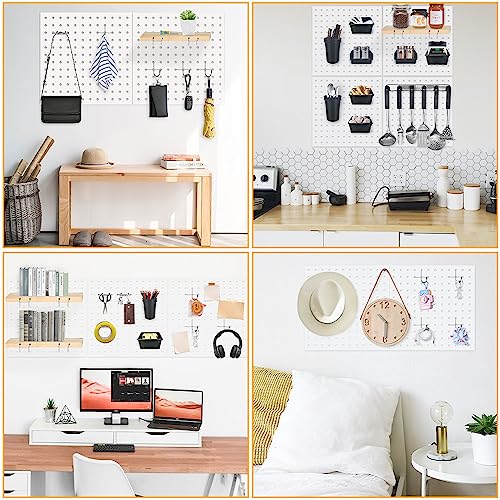 6-Pack Metal Pegboard Wall Organizer Panels