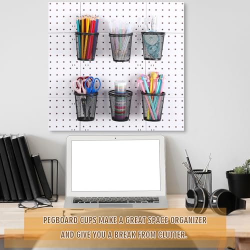 Spakon 6-Piece Pegboard Cup and Hook Set
