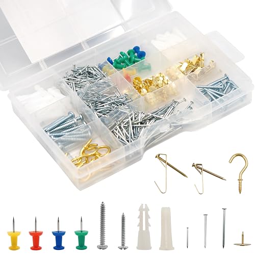 521-Piece Picture Hanging Kit with Drywall Anchors